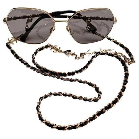 shield glasses chanel|Chanel sunglasses with chain 2022.